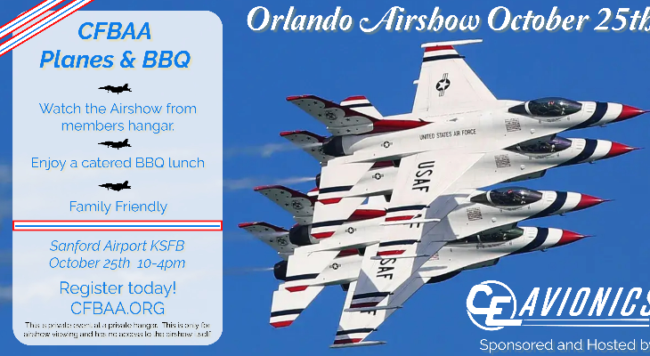 CFBAA Orlando Airshow & BBQ sponsored by C.E. Avionics
